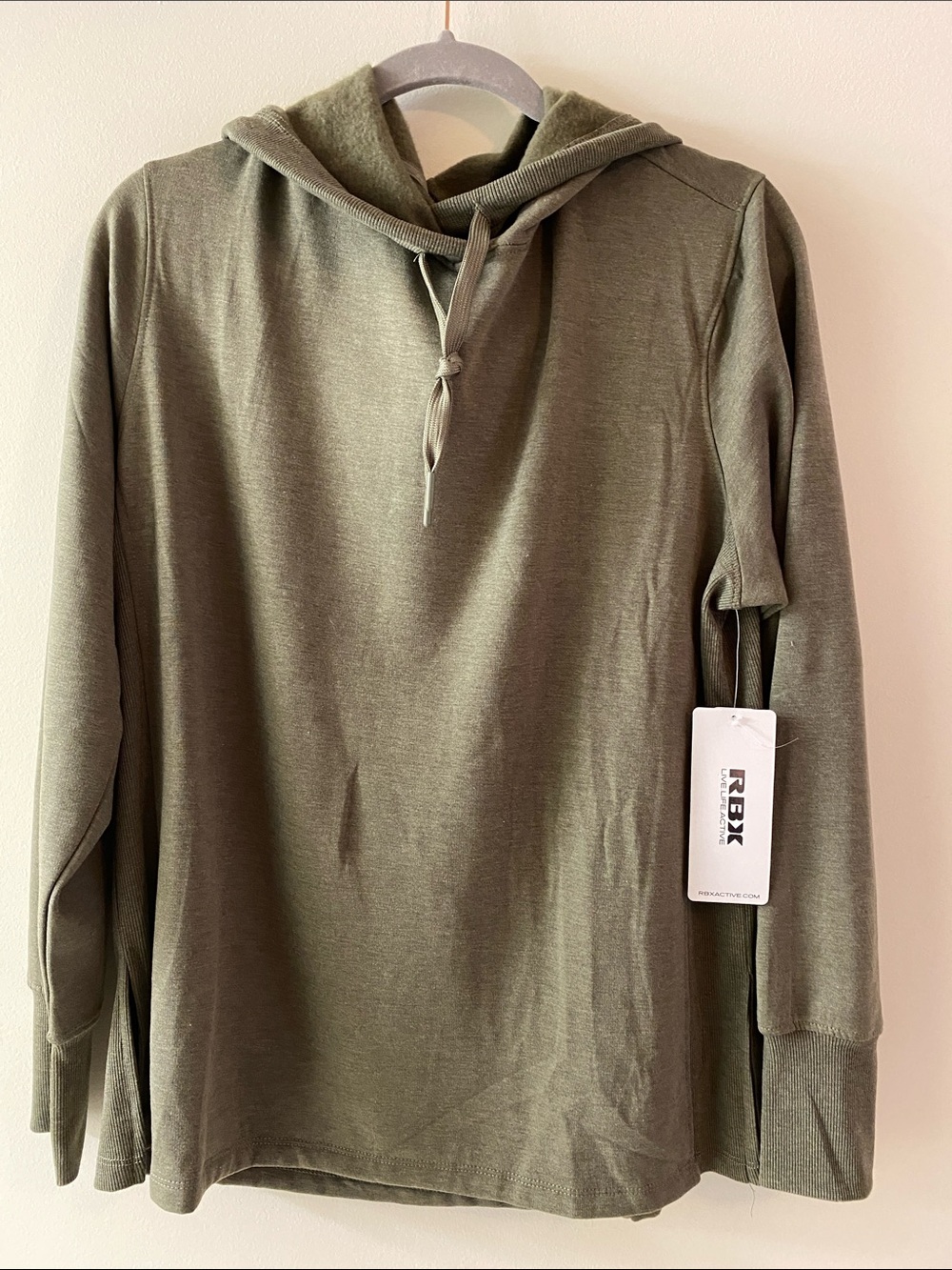 RBX Olive Hooded Long-Sleeve Pullover